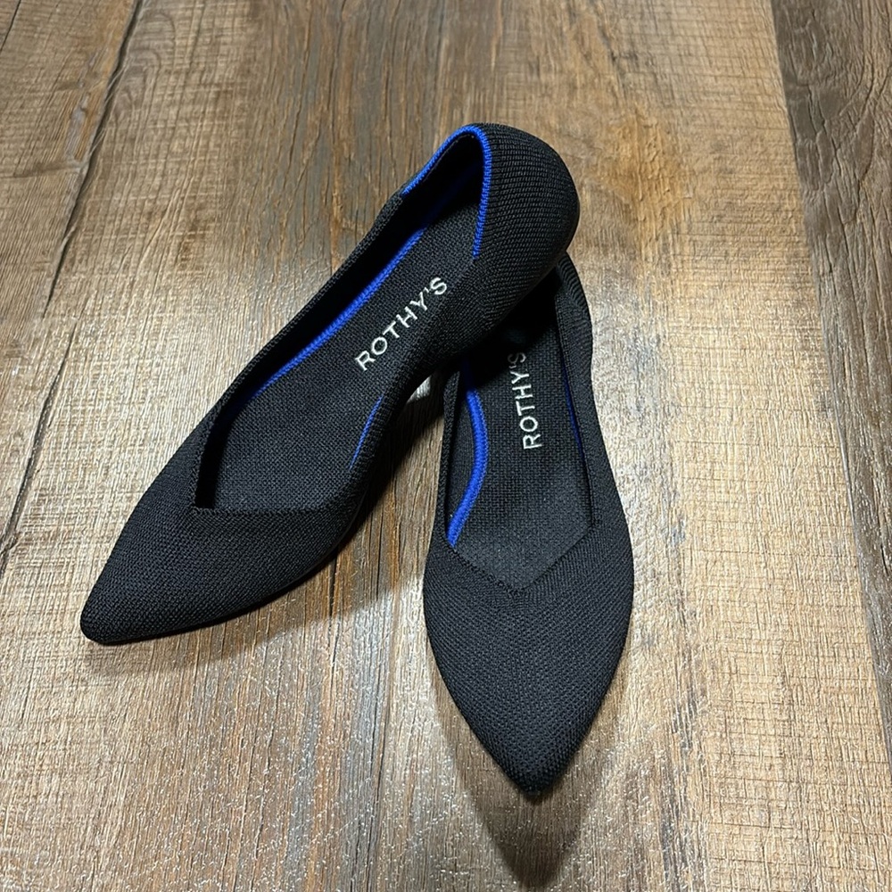 Rothy's Black and Blue Women's Flats
